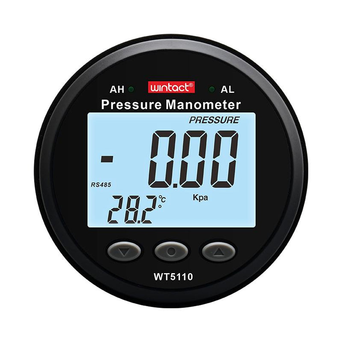 Wintact WT5110 portable pressure manometer front view ±100 kPa