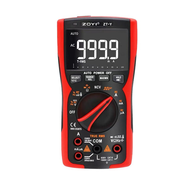 ZOYI ZT-Y red-shell digital multimeter (9999 counts)