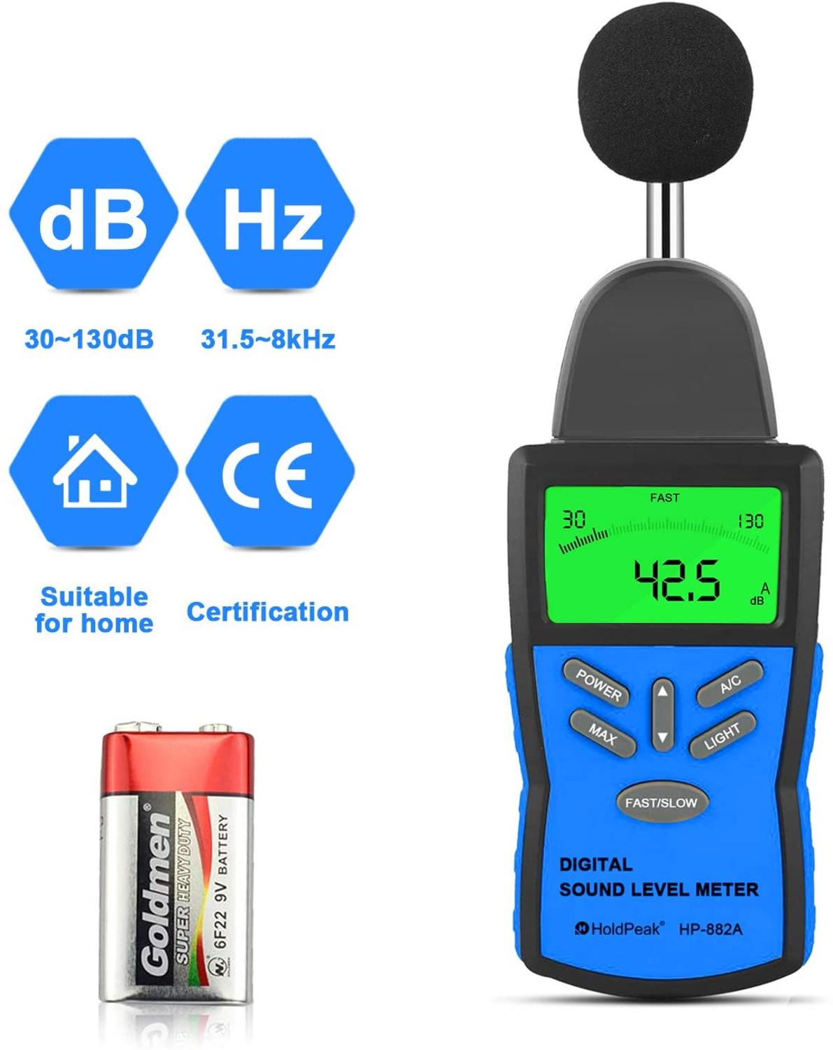 HoldPeak HP-882A Digital Sound Level Meter — clean_en_1