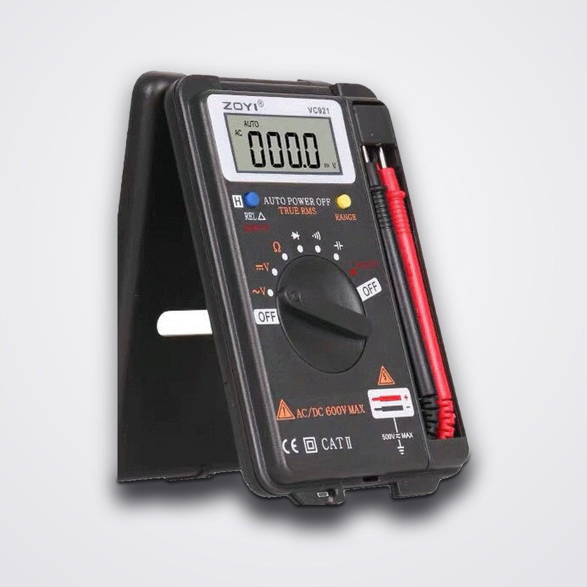 VC921 Pocket Multimeter, 4000 Count Card Type, AC/DC 600V