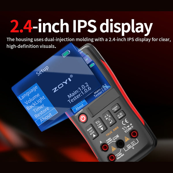ZOYI ZT-XT1 2-in-1 Digital Multimeter & Transistor Tester