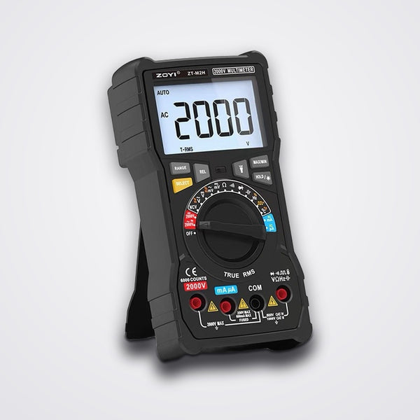 ZT-M2H High Voltage Multimeter 2000V, 6000 Count Digital Electrical Tester