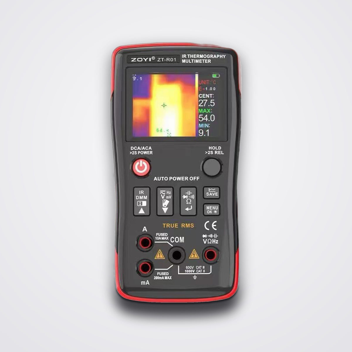 ZT-R01 Thermal Imaging Multimeter, 32x32 IR Thermal Camera & 25000 Count Digital Multimeter