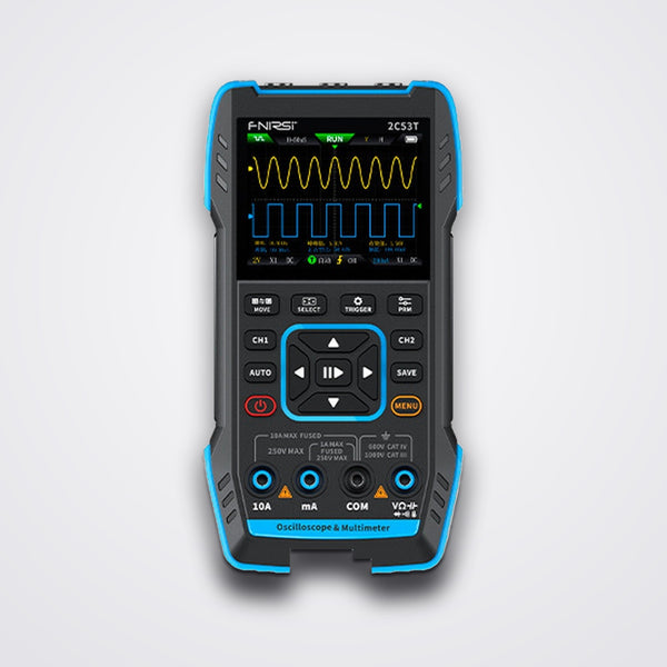 2C53T Handheld Oscilloscope Multimeter 3-in-1 with Signal Generator, 50MHz Dual Channel