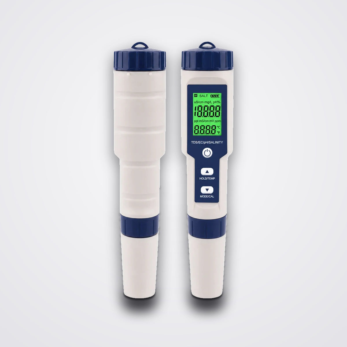 5-in-1 Water Quality Tester Pen EZ-9909 - pH, TDS, EC, Salinity & Temperature Meter for Drinking Water, Fish Tank & Hot Tub