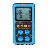 Smart Sensor ST8904 4-in-1 gas monitor front face English LCD O2 CO H2S LEL