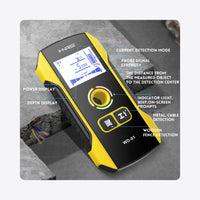 WD-01 display and button guide: detection mode, signal strength, depth and centre indicator