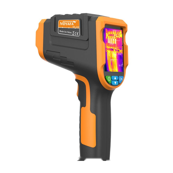 NOYAFA NF-522 handheld thermal imaging camera front three-quarter view