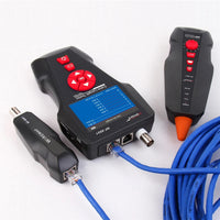 NOYAFA NF-8601 Cat5e length test screen English UI