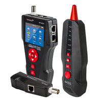 NOYAFA NF-8601 cable length tester set menu Mapping Port Flash Scan Ping