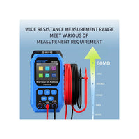 NOYAFA NF-B509 multimeter resistance range with test leads English UI