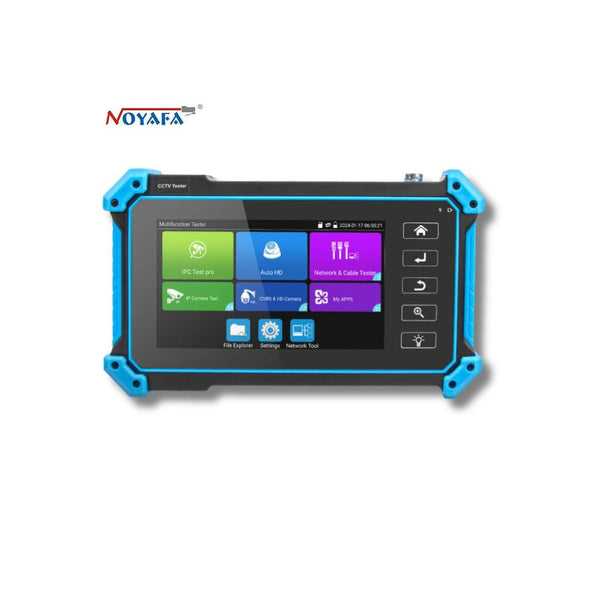 NOYAFA NF-IPC715 front face NOYAFA logo English Multifunction Tester UI CCTV Tester