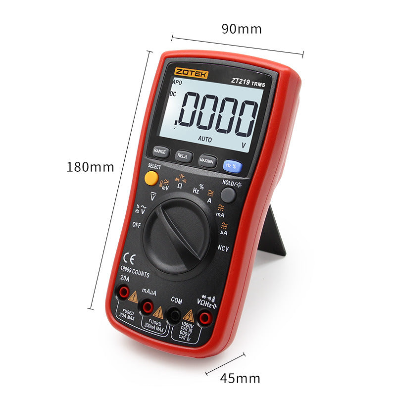 ZOYI ZT-219 digital multimeter front view
