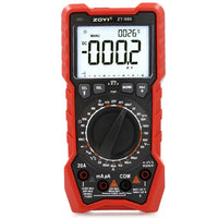ZOYI ZT-980 red digital multimeter view 3