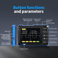 FNIRSI DSO152 Mini Handheld Oscilloscope, 200kHz 2.5MS/s