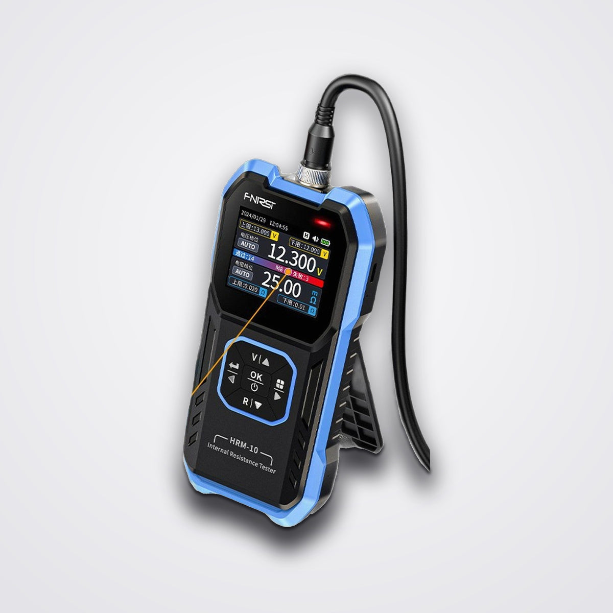 HRM-10 Battery Internal Resistance Tester, 4-Wire Kelvin, 0-100V, 200Ω