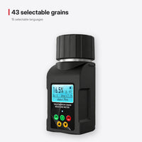 Grain moisture meter with screw-cup and blue LCD