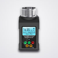 Grain moisture meter with screw-cup and blue LCD