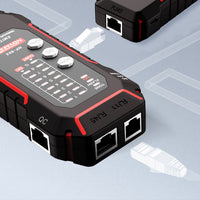 NOYAFA NF-802 transmitter RJ45 and RJ11 ports with network cable plug