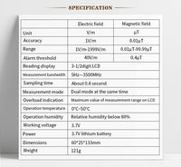 Wintact WT3121 emf meter