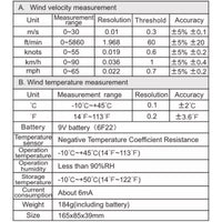 Wintact WT87A anemometer